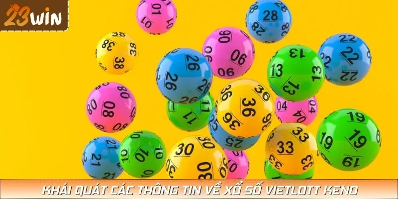 Khái quát các thông tin về xổ số Vietlott Keno